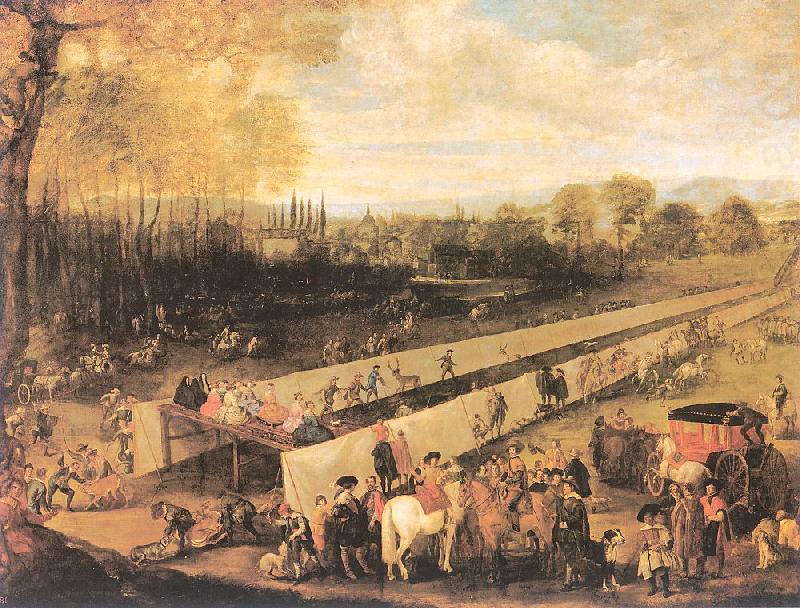 The Hunting Party at Aranjuez, Mazo, Juan Bautista